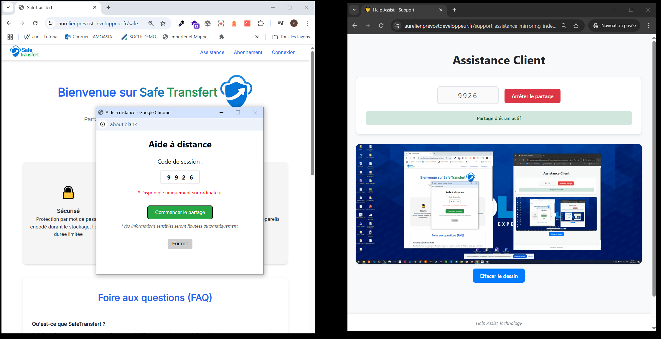 support mirroring illustration